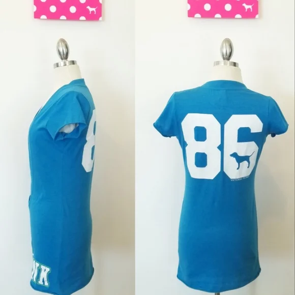 Victoria's Secret PINK Vintage Swim Cover-up V Neck Sexy Plunge Iconic Logo NWT - Picture 3 of 15